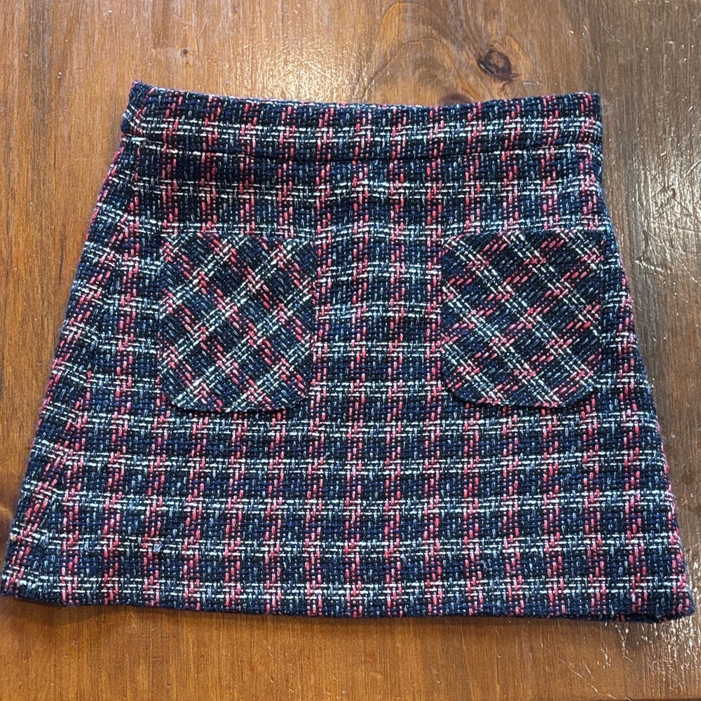 Brooks Brothers Tweed Plaid Skirt
